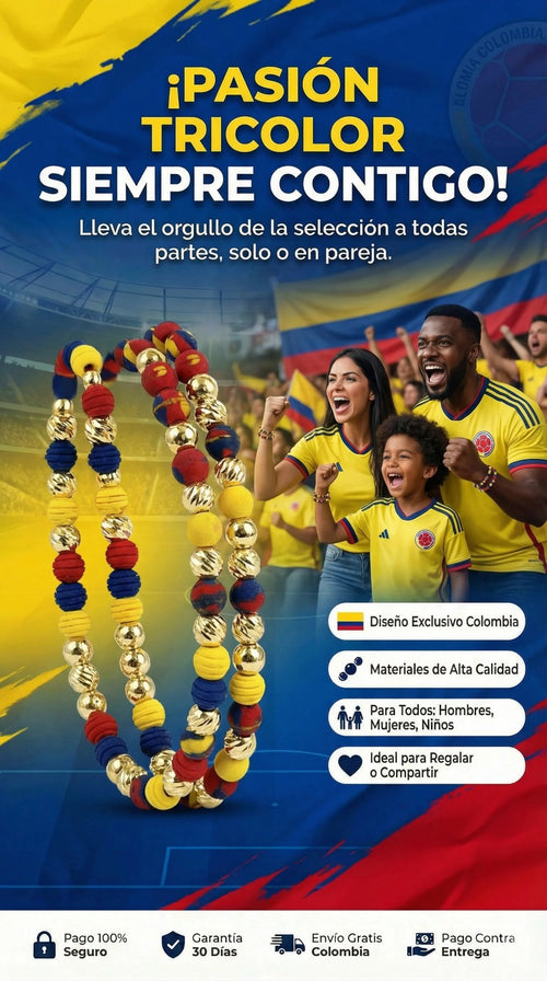 pulsera de la seleccion colombia en combo x2
